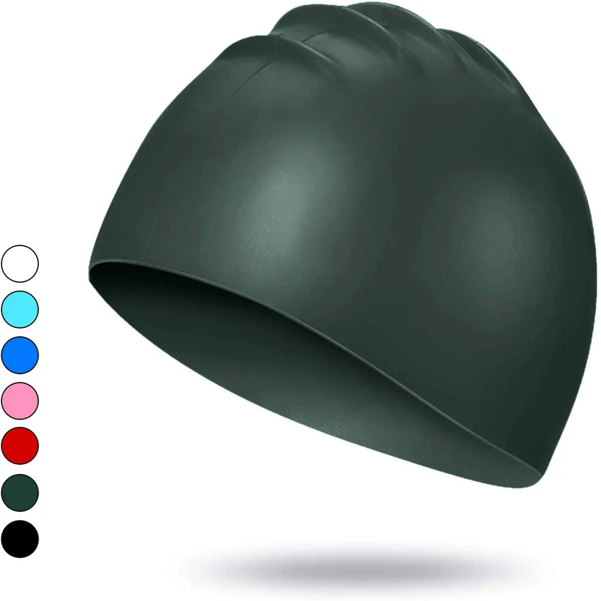 Adults Kids Printed Silicone Swim Cap Custom logo Swimming Cap, product image 4