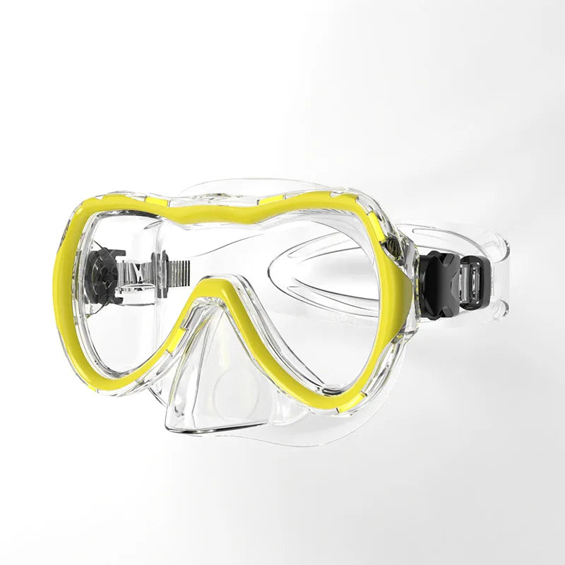 HD Anti-Fog Silicone Edge Diving Mask Quick Adjust Low Volume Waterproof for Snorkeling/Swimming OEM/ODM Glass Lenses, product image 4