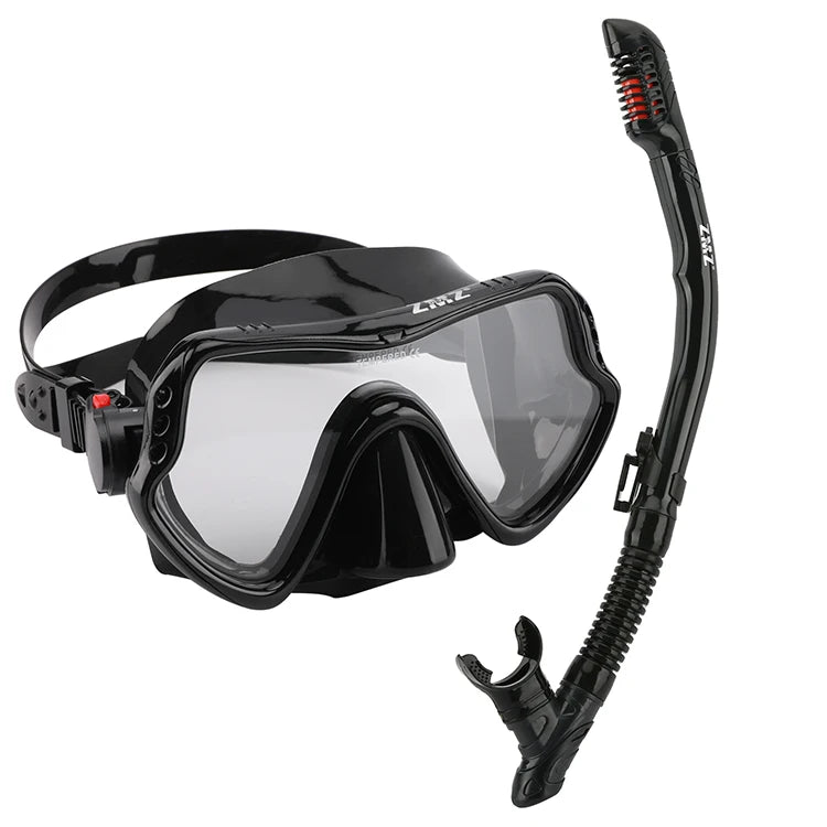 Adult Scuba Diving Masks Gear Freediving Spearfishing Glasses Snorkeling Snorkel Dive Equipment Set, product image 3
