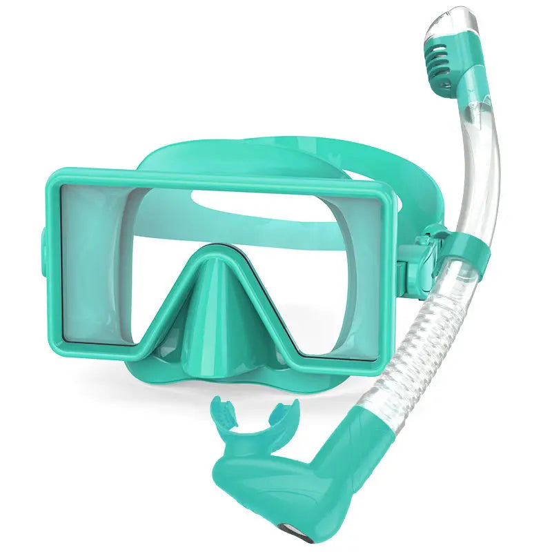Anti-Fog Low Volume Tempered Glass Waterproof Snorkel Mask Diving Snorkeling Set, product image 3