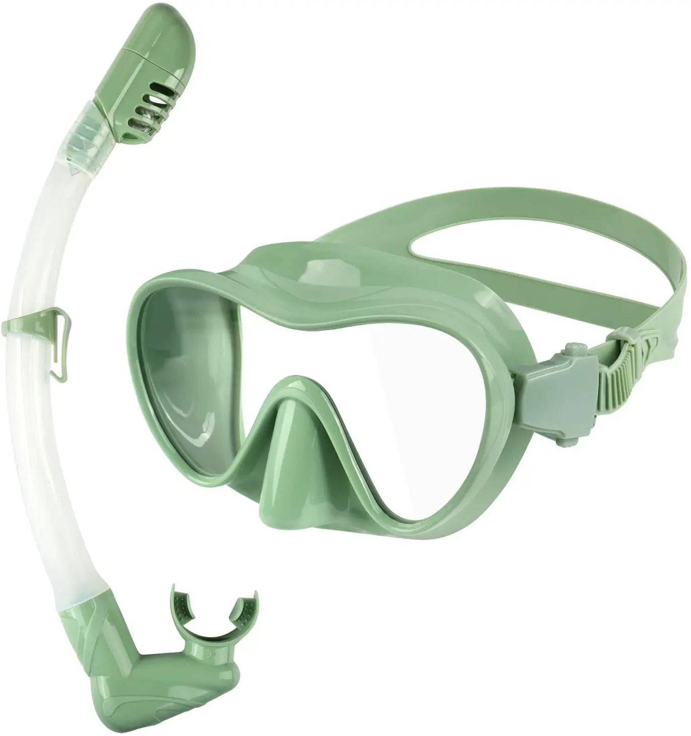 Hot Sell Wholesale Price Silicone Snorkel Mask Set Professional Diving Equipment for Adult, product image 4