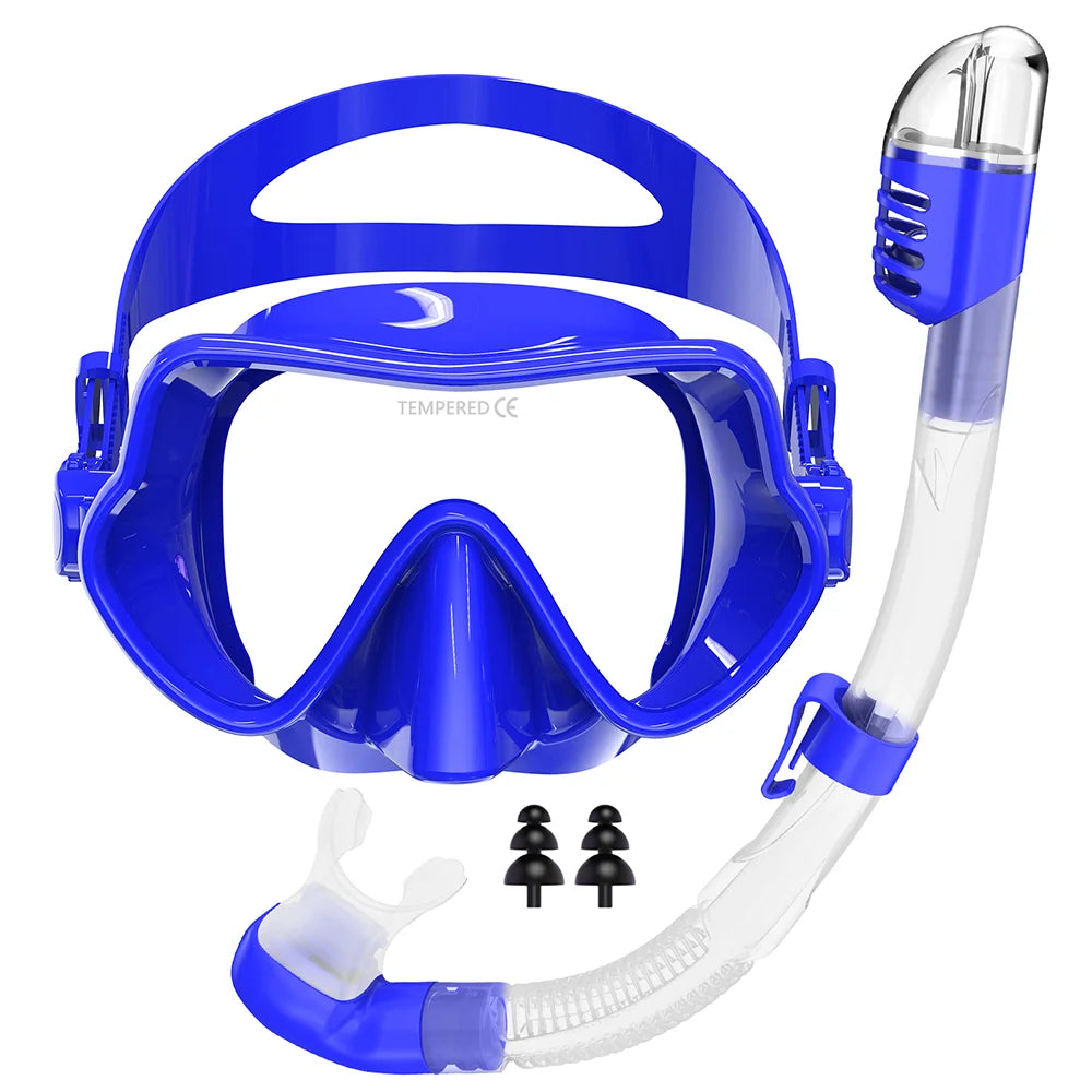 Free Adult Frameless Adjustable Foldable Low Volume Diving Mask and Snorkel & Diving Set for Swimming, product image 3