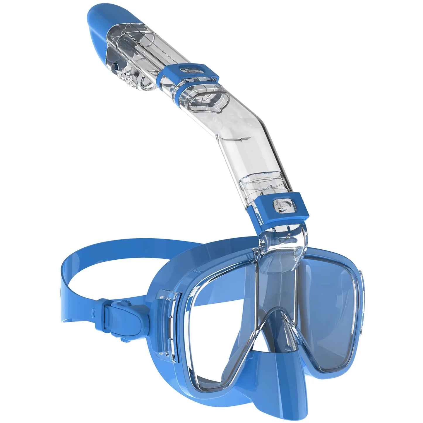 Logo Full Face Snorkel Mask Set Wholesale Customizable Anti-Fog Waterproof Scuba Diving Mask PC Lenses, product image 4