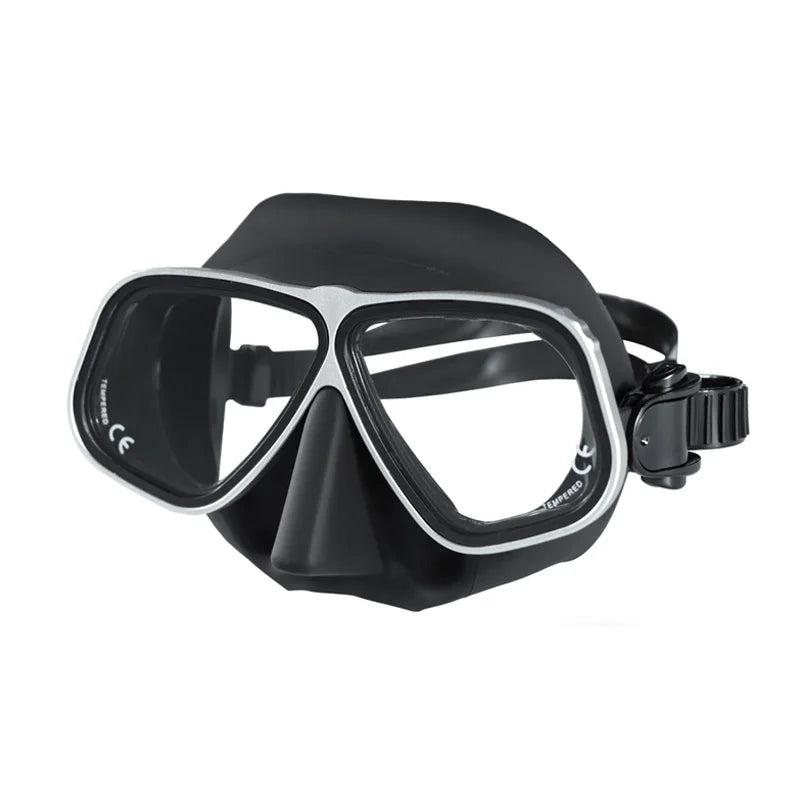Metal Frame Customized Logo Printing Fitting Face Men Women Snorkeling Swimming Diving Mask, product image 4