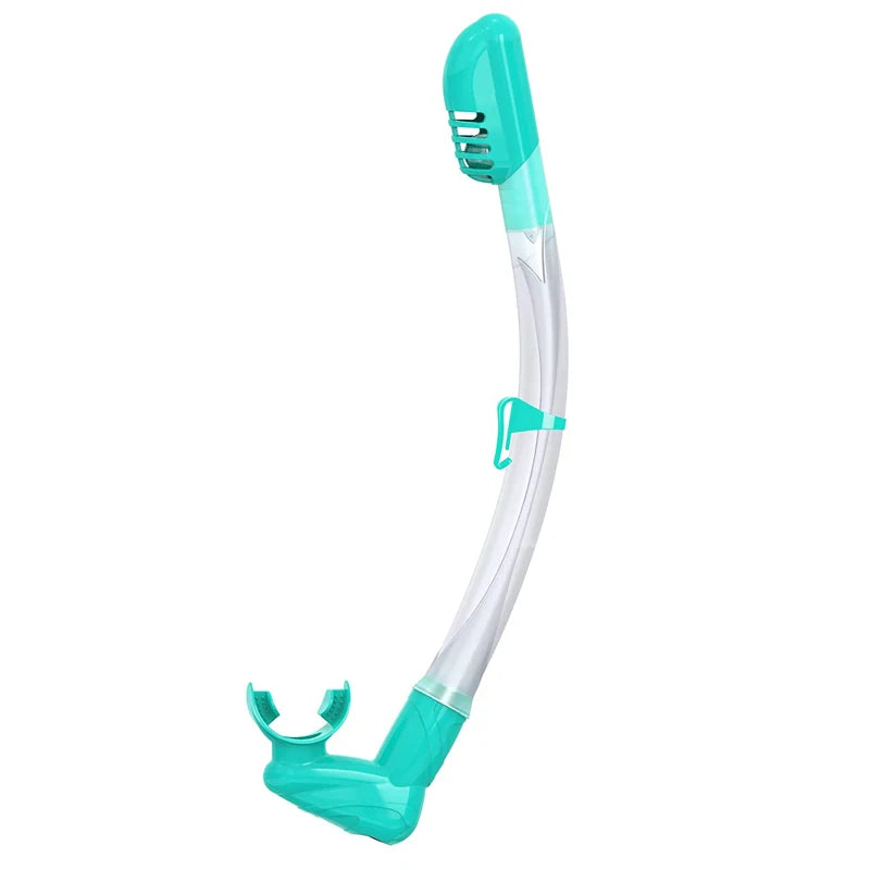 Top Dry Valve Diving Snorkel PVC Breathing Tube Food-Grade Silicone Mouthpiece Adult Swimming Equipment, product image 2