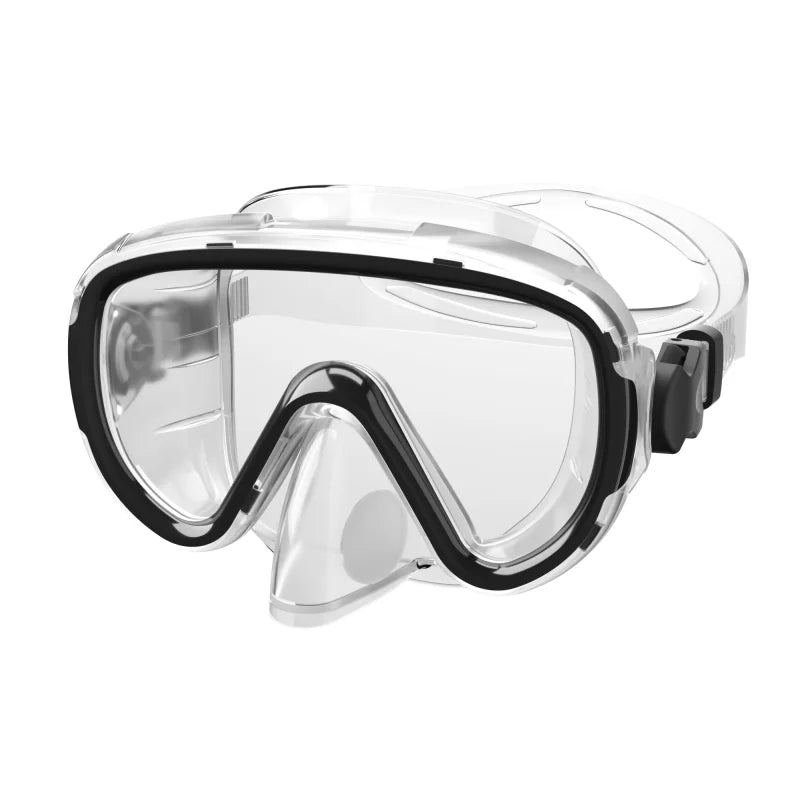 Snorkel Mask Clear Tempered Glass Adult Swimming Sports Freediving Goggles Breathing Diving Equipment, product image 2