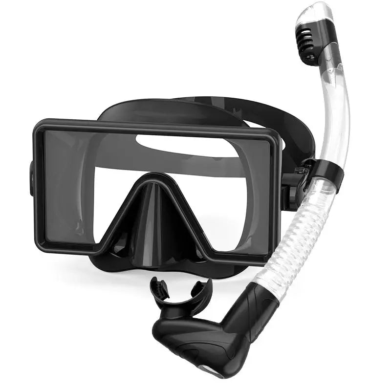 Anti-Fog Low Volume Tempered Glass Waterproof Snorkel Mask Diving Snorkeling Set, product image 4