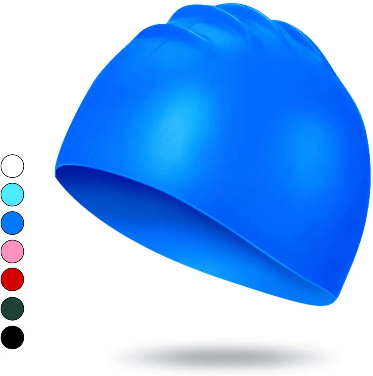 Adults Kids Printed Silicone Swim Cap Custom logo Swimming Cap, product image 2