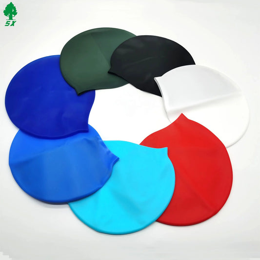 Logo Printed Silicone Customized Swimming Cap Custom Swimming Caps, product image 1