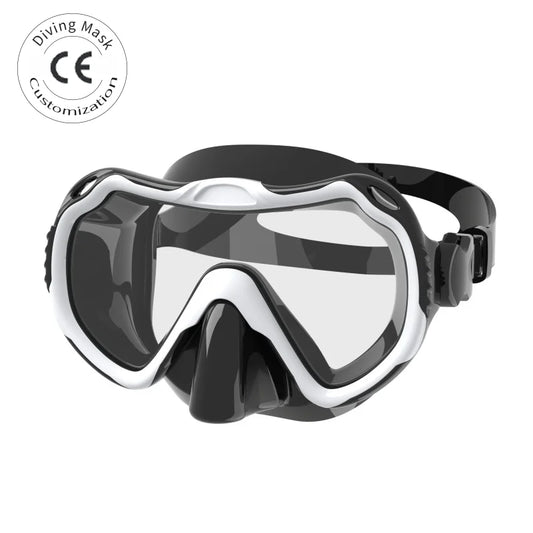 Logo Free Diving Liquid Silicone Scuba Diving Snorkel Mask Silicone Waterproof Adult Dive Swimming Mask, product image 1