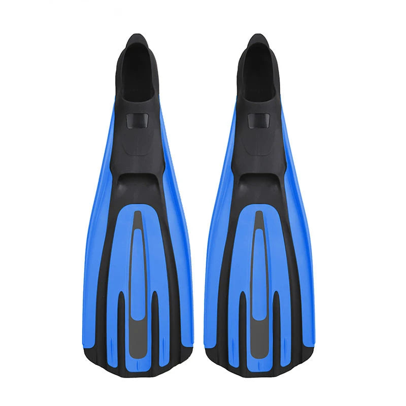 Foot Pocket Swimming Long Flipper Snorkel Freediving Flipper Rubber Full Size 35-46 Diving Fins, product image 1