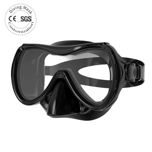 Anti-Fog Polycarbonate Diving Mask Snorkel Foldable Waterproof Features for Freediving Diving for Water Sports, product image 1