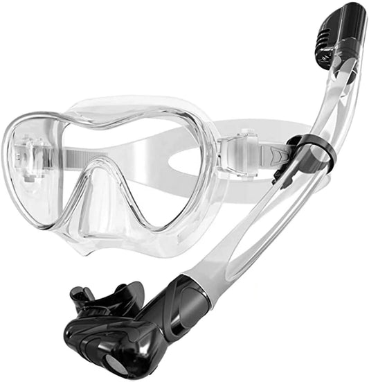 Diving Mask and Snorkels Goggles Frameless Design Diving Mask Snorkel Tube Set, product image 1