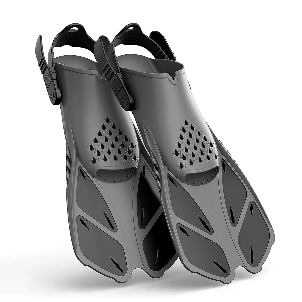 Durable Open Heel Adjustable Rubber Training Scuba Dive Swimming Fins for Child & Adult, product image 1