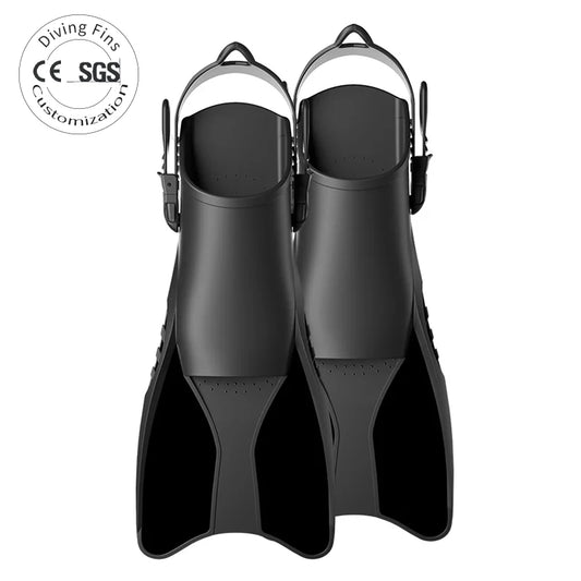 Men's Silicone Diving Fins High Quality Short Blade Snorkeling & Swim Flippers for Training & Freediving, product image 1