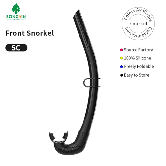 Songxin SC Wet Silicone Snorkel for Scuba Diving & Snorkeling 38cm Comfortable Durable Breath Tube for Unisex Use, product image 1