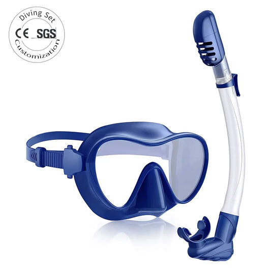 Songxin Sports Factory Professional Adult Single-Lens Tempered Glass Full Silicone Frame Diving Set, product image 1