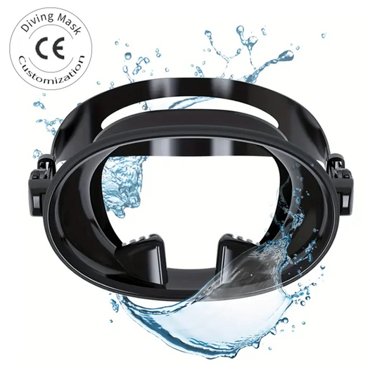 Adult Spearfishing Goggles scuba Steel Frame Diving Mask Glasses Oval Mask for Diving, product image 1