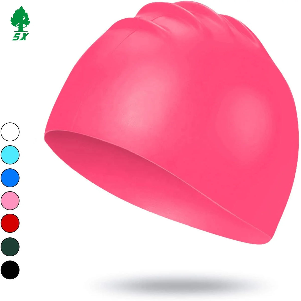 Adults Kids Printed Silicone Swim Cap Custom logo Swimming Cap, product image 1